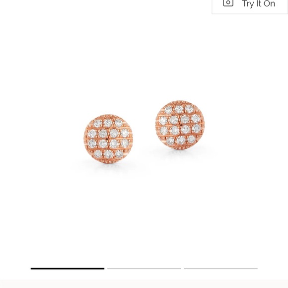Dana Rebecca Designs Jewelry - Dana Rebecca Design Lauren Joy Mini Disc Studs. Rose Gold.